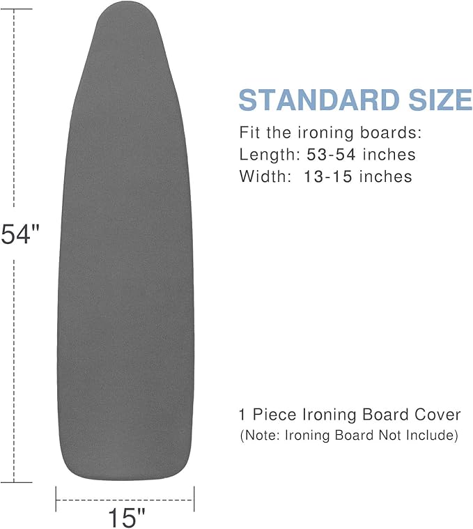 Ironing Board Cover and Pad, Standard Size 15x54, Thick Padding, Elastic Edge - Image 5
