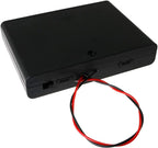 E-outstanding 9V Battery Holder 6X 1.5V AA Battery Storage Case Black Box - Image 4