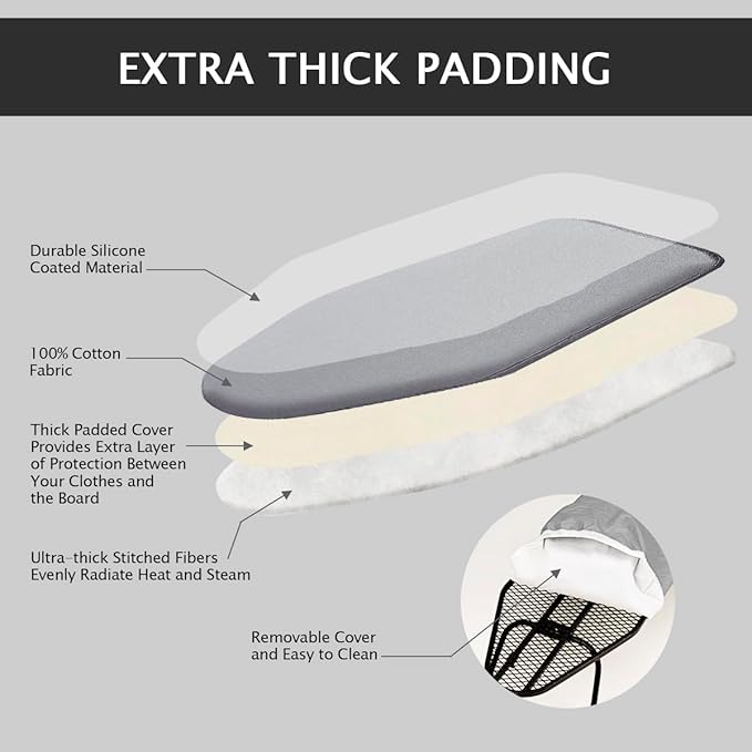 SheeChung Small Ironing Board 12"X32", Mini Ironing Board - Image 5