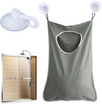 Oxford Fabric Space Saving Door-Hanging Laundry Hamper Bag + 2 Stainless Steel - Image 5