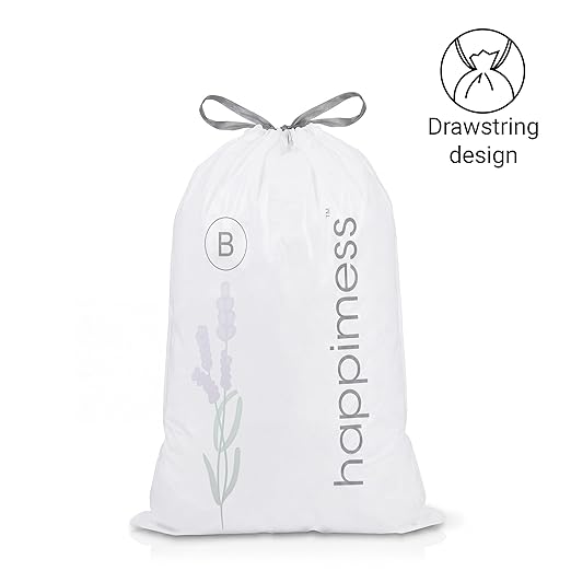 happimess 5.3 Gallon Drawstring Trash Bags, Lavender Scent, Heavy Duty MDPE - Image 8