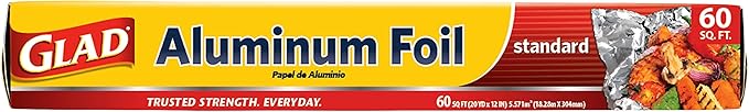 Glad Aluminum Foil, 60 Square Feet | Aluminum Foil by GladTrashFoodStorage