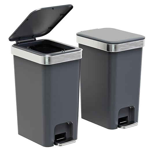2Pack Small Bathroom Trash Can by Onlcuk
