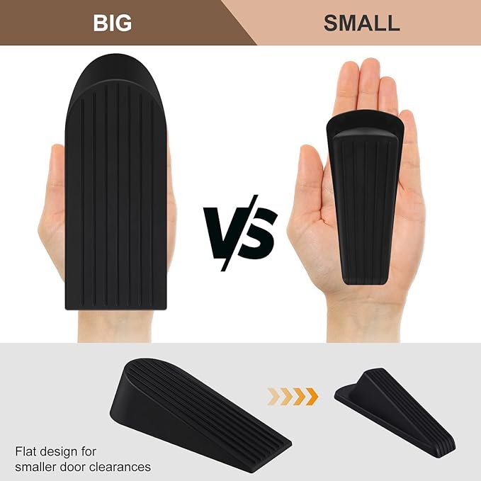 Big Door Stoppers for Bottom of Door on Floor, Premium Big Rubber Door Stop - Image 3
