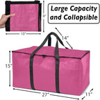 ClearSpace Heavy Duty Moving Bags or Storage Bags – Pink Storage Bins - Image 6
