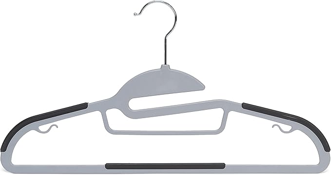 Amazon Basics Space Saving Non-Slip Rubber Coated Plastic Hangers - Image 2