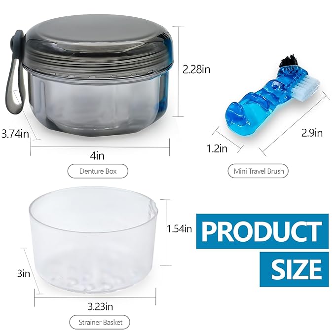 Leak Proof Denture Cups for Soaking Dentures - Image 3