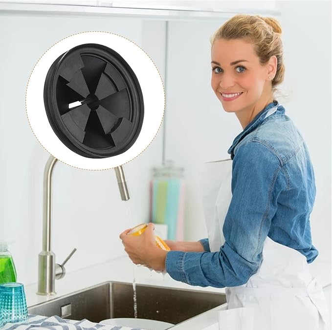 Garbage Disposal Splash Guard, 2 Pack Upgraded EPDM Rubber Drain Insert - Image 7