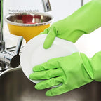 Alimat PluS 3 Pack Reusable Cleaning Gloves Latex Free, Dishwashing Rubber - Image 5