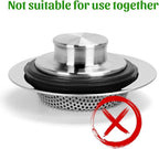 3PCS - Windran Kitchen Sink Drain Strainer and Sink Drain Stopper Set, Upgraded - Image 6