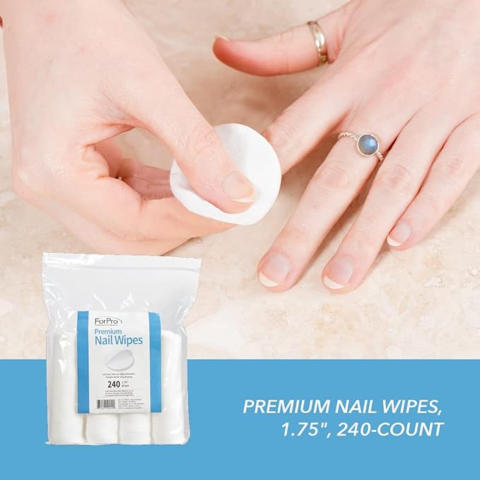ForPro Professional Collection Premium Nail Wipes, Lint-Free Cotton Wipes - Image 3