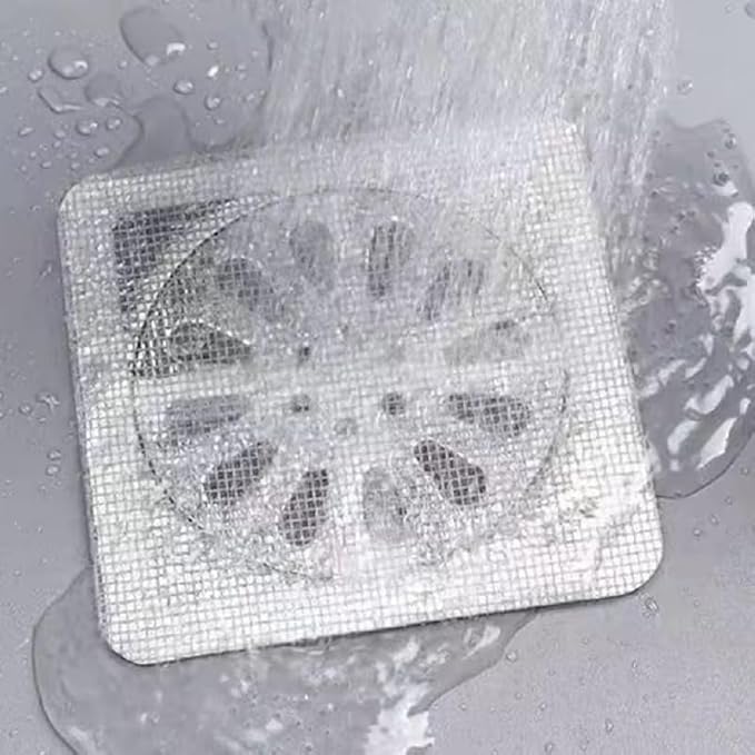 Disposable Shower Drain Hair Catcher Stickers – Waterproof Mesh Covers - Image 5