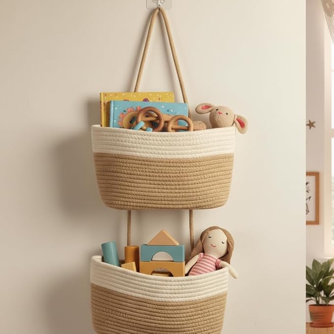Hanging Wall Basket, Over the Door Hanging Basket - Image 5
