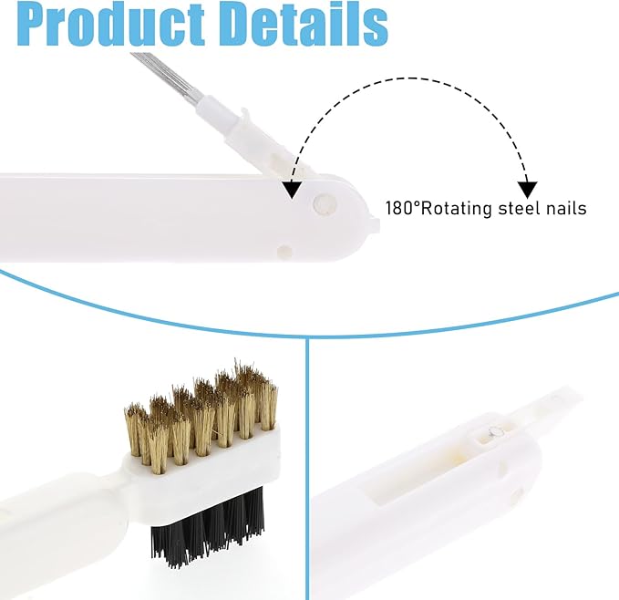Kitchen Cleaning Scrub Brush Deep Gas Stove Brass Wire Brush - Image 3
