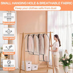 Garment Bags for Hanging Clothes Travel Clothing Suit Bags for Closet Storage - Image 6