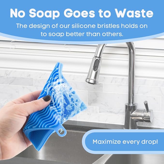 Silicone Dish Sponge Dish Scrubber - Image 4