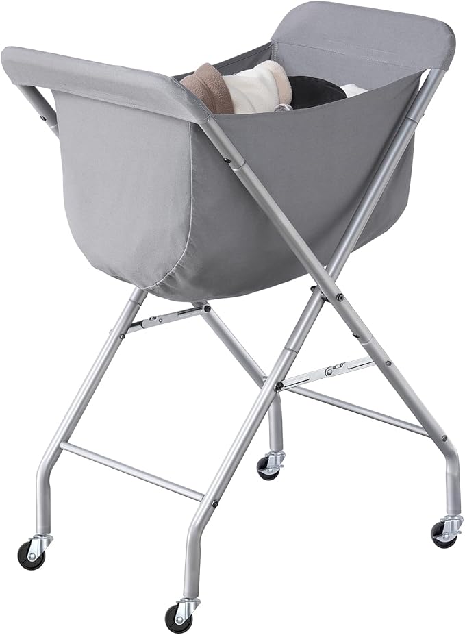 ELYKEN Laundry Cart with Wheels, 32”H Easy Rolling Laundry Hamper with by ELYKEN