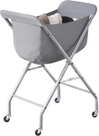 ELYKEN Laundry Cart with Wheels, 32”H Easy Rolling Laundry Hamper with by ELYKEN