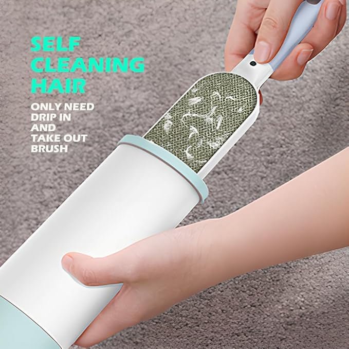2PCS Lint Brushes for Clothes, Cat Dog Hair Remover for Lundary, Self-Cleaning - Image 6