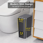 N. NETDOT 3 Pack 10L / 2.6 Gallon Small Trash Can - Image 2