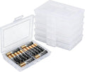 6 Pack Battery Organizer for AA/AAA Batteries, 10-Slot Battery Storage Box by Unknown