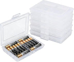 6 Pack Battery Organizer for AA/AAA Batteries, 10-Slot Battery Storage Box by Unknown