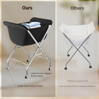 ELYKEN Laundry Cart with Wheels, 33”H Easy Rolling Laundry Hamper with - Image 3