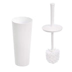Amazon Basics Toilet Brush and Holder Set, Heavy-Duty Bristle Scrub Brushes - Image 2