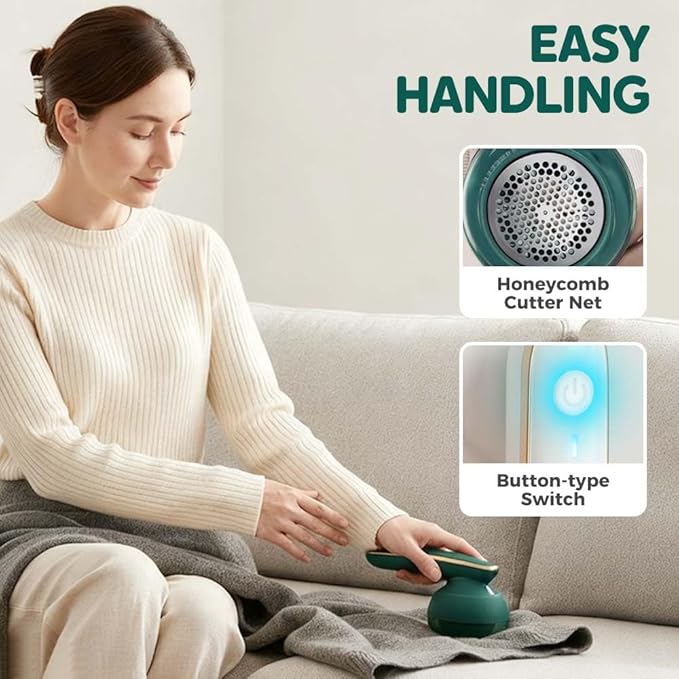 Rechargeable Fabric Shaver, 2025 New Electric Lint Remover, Portable Sweater - Image 5