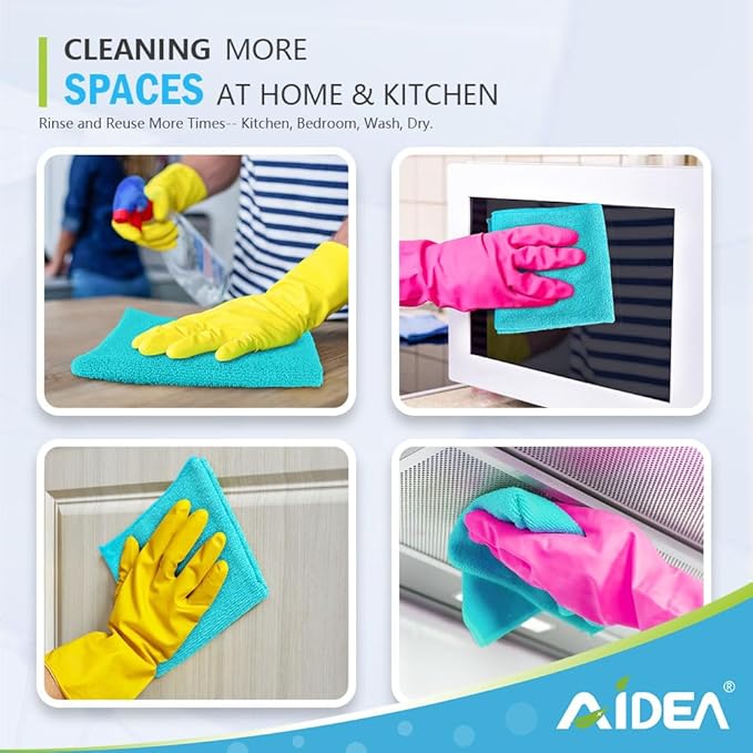 AIDEA Microfiber Cleaning Cloth-50PK, Soft Microfiber Towels - Image 6