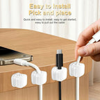 18 Pack Cord Organizer Holder, Magnetic Cable Clips Management, Easy Adhesive - Image 6
