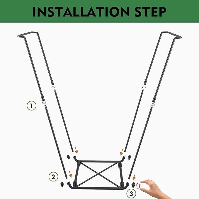 FEED GARDEN Trash Bag Holder, Outdoor Metal Leaf Bag Holder Stand, Garbage Bag - Image 7
