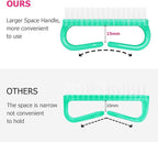 Handle Grip Nail Brush, Hand Fingernail Brush Cleaner Scrubbing Kit Pedicure - Image 2
