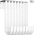 8 Pack Over The Door Hooks, Door Hanger Hook, Towel Hooks by Optish