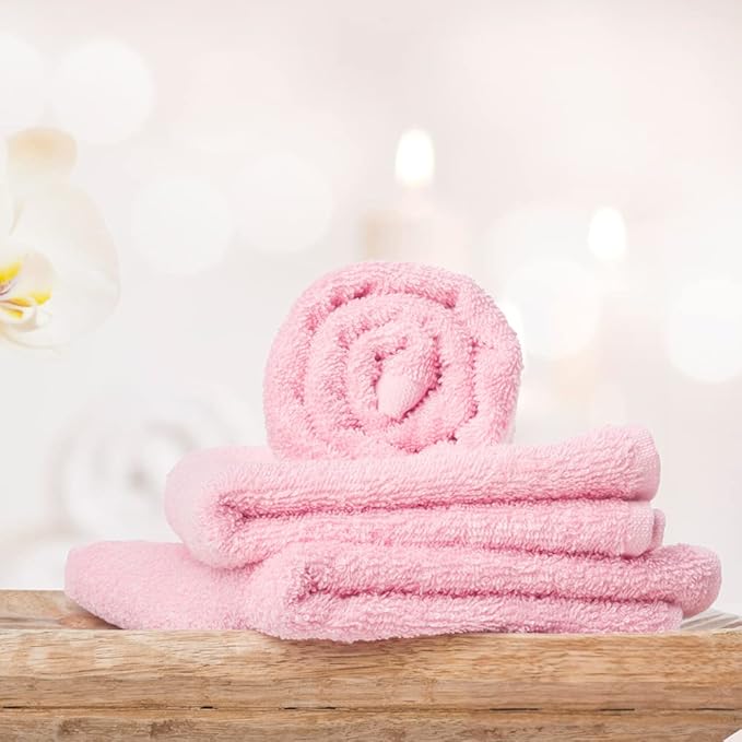 Yoofoss Washcloths Towel Set 10 Pack Baby Rayon Derived from Bamboo Wash Cloth - Image 4