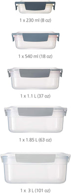 Joseph Joseph Nest Lock Plastic BPA Free Food Storage Container Set - Image 2