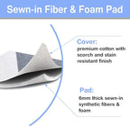 SheeChung 12.5 x 32 Inch Small Ironing Board Cover and Pad, Cotton Cover & - Image 5