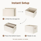 StorageWorks Fabric Closet Organizers and Storage Bin, Foldable Shelf Baskets - Image 8