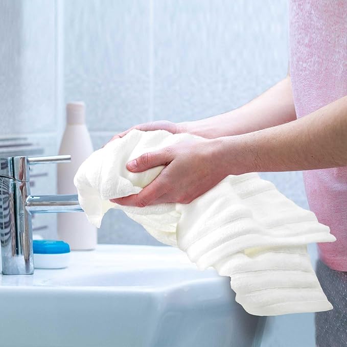 Jacquotha Luxurious 4-Pack Ribbed Striped Hand Towels – Hotel & Spa Premium - Image 7