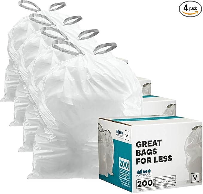Plasticplace Custom Fit Trash Bags, Compatible by Plasticplace
