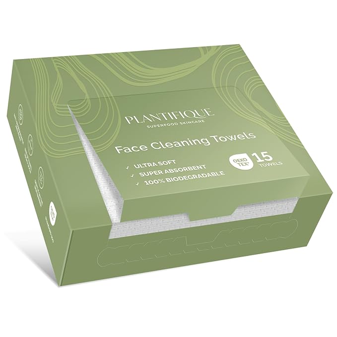 PLANTIFIQUE Disposable Face Towels XL 10"x12" by Plantifique
