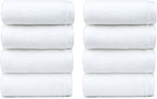 Amazon Basics 8-Pack Soft, Highly Absorbent, Quick-Dry Hand Towels, 100% Cotton - Image 8