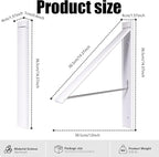 Retractable Clothes Drying Rack，Space Saver Wall Mounted Folding Hanger - Image 3