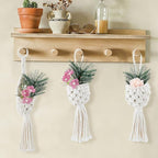 SUPERFINDINGS 3Pcs 3 Styles Macrame Wall Hanging Boho Decor Cotton Wall Hanging - Image 4