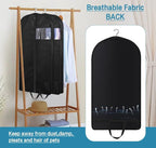 KIMBORA 43" Suit Bags for Closet Storage and Travel, Gusseted Hanging Garment - Image 5