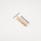 Wooden Clothes Pins, Natural Wood, 50 Pack, 1.8 Inch, Wooden Rust Resistant - Image 3