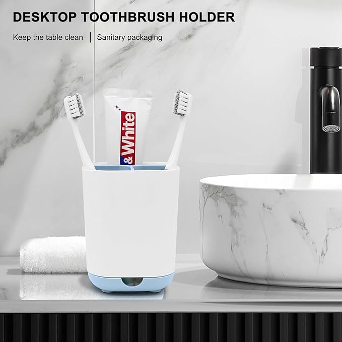 Toothbrush Holder for Bathroom, Plastic Detachable for Easy Cleaning - Image 7