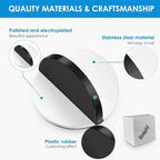 2 Pcs Self Adhesive Door Stoppers, Stainless Steel Floor Door Stop Wall - Image 3