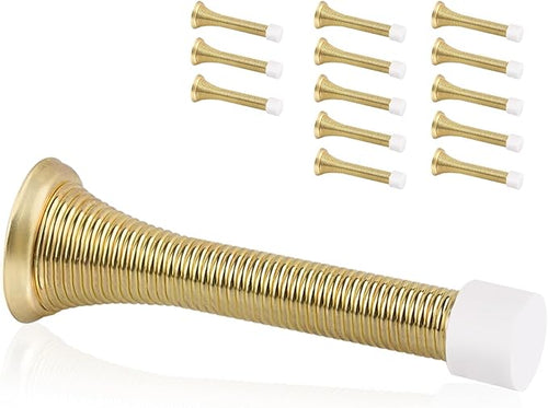 14 Pack Spring Door Stopper Bright Brass by KOVOSCH