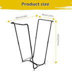 DOUBFIVSY Garden Trash Bag Holder, Heavy Duty Metal Outdoor Leaf Bag Holder - Image 6